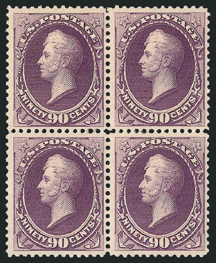 US Stamps Price Scott #218 - 1883 90c Perry. Robert Siegel Auction Galleries, Mar 2014, Sale 1067, Lot 1197