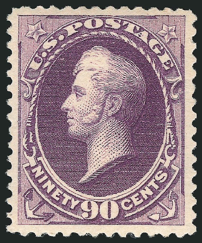 Prices of US Stamp Scott Catalogue 218: 1883 90c Perry. Robert Siegel Auction Galleries, Apr 2015, Sale 1096, Lot 377