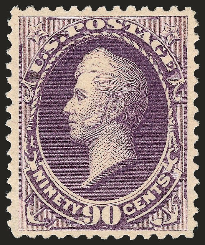 Cost of US Stamps Scott #218: 90c 1883 Perry. Robert Siegel Auction Galleries, Jun 2010, Sale 992, Lot 2267