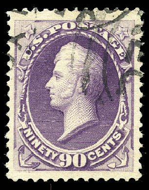 Cost of US Stamps Scott Catalogue #218 - 90c 1883 Perry. Matthew Bennett International, Feb 2015, Sale 351, Lot 138