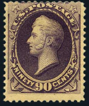 Prices of US Stamps Scott Cat. # 218: 90c 1883 Perry. Harmer-Schau Auction Galleries, May 2015, Sale 105, Lot 128