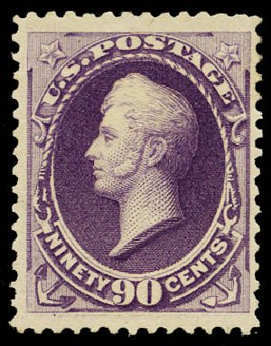 US Stamps Price Scott 218 - 90c 1883 Perry. Daniel Kelleher Auctions, May 2015, Sale 669, Lot 2698