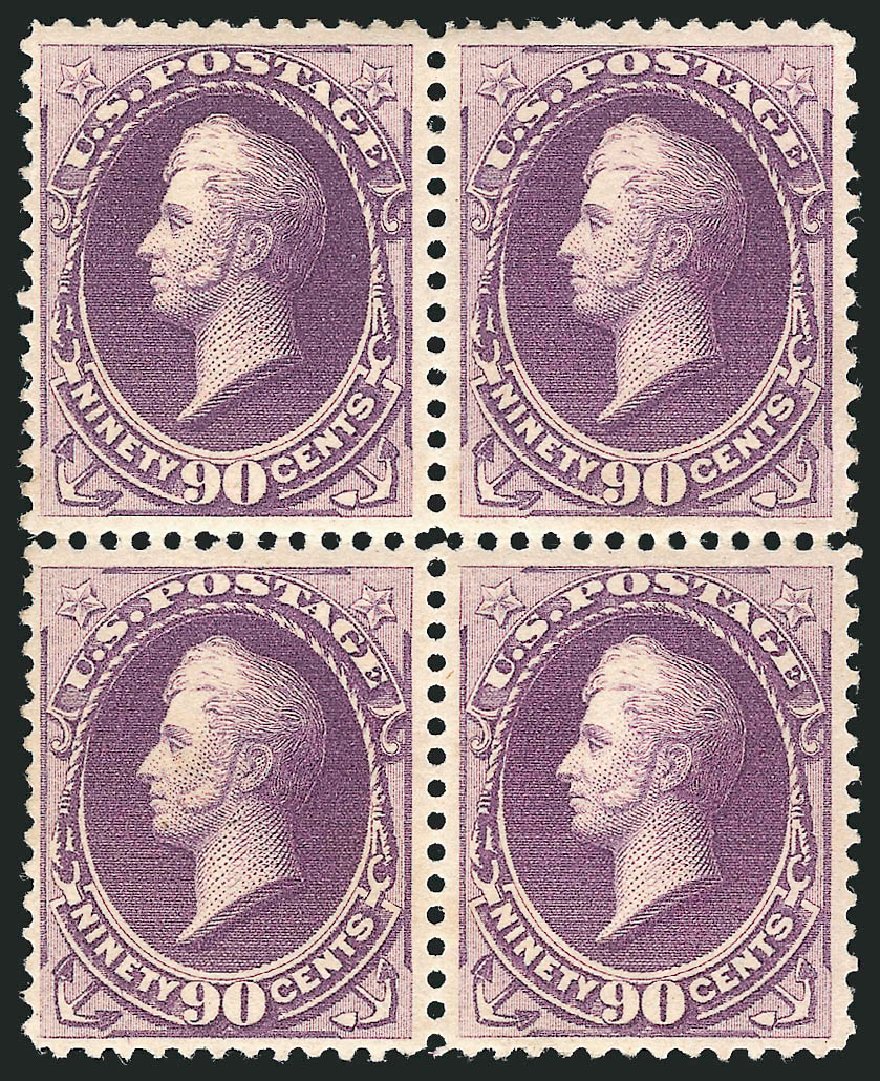 US Stamp Price Scott Catalogue #218 - 1883 90c Perry. Robert Siegel Auction Galleries, Apr 2015, Sale 1096, Lot 378