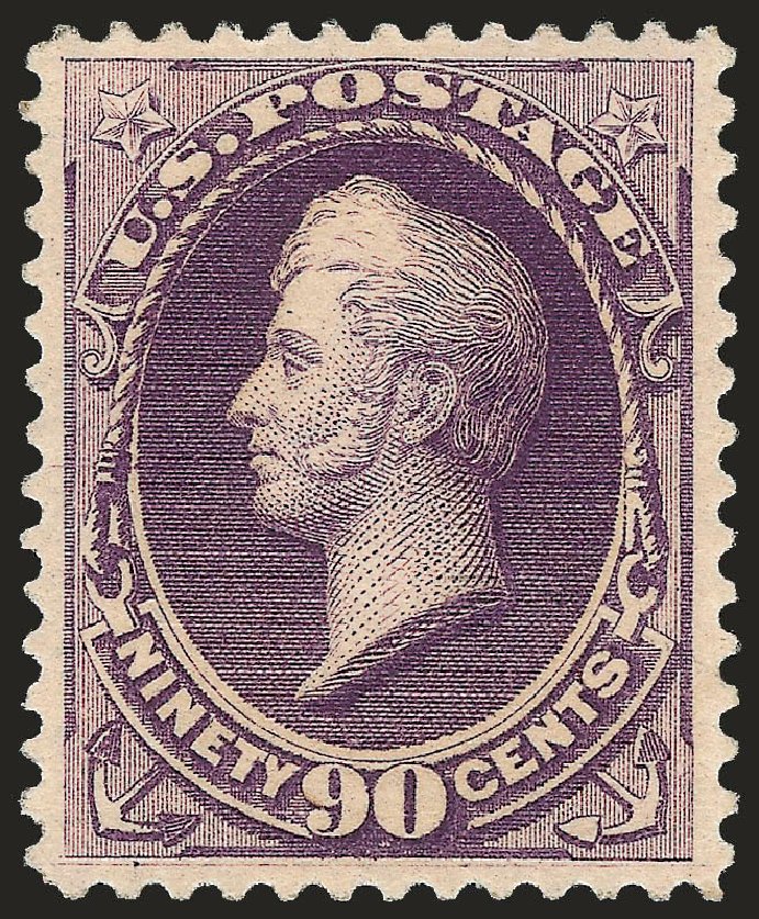 Costs of US Stamps Scott Catalogue 218: 90c 1883 Perry. Robert Siegel Auction Galleries, Jun 2010, Sale 992, Lot 2268