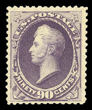 Costs of US Stamps Scott Cat. # 218: 90c 1883 Perry. Matthew Bennett International, Sep 2010, Sale 333, Lot 3609