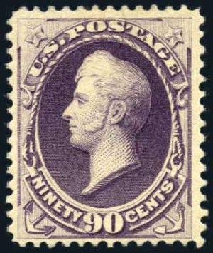 Cost of US Stamp Scott Cat. 218 - 1883 90c Perry. Harmer-Schau Auction Galleries, Feb 2009, Sale 80, Lot 1189
