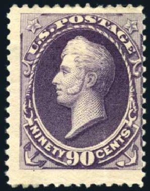 US Stamps Price Scott # 218 - 90c 1883 Perry. Harmer-Schau Auction Galleries, Jul 2010, Sale 86, Lot 419