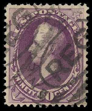 Prices of US Stamp Scott #218: 90c 1883 Perry. Daniel Kelleher Auctions, Oct 2012, Sale 632, Lot 1099