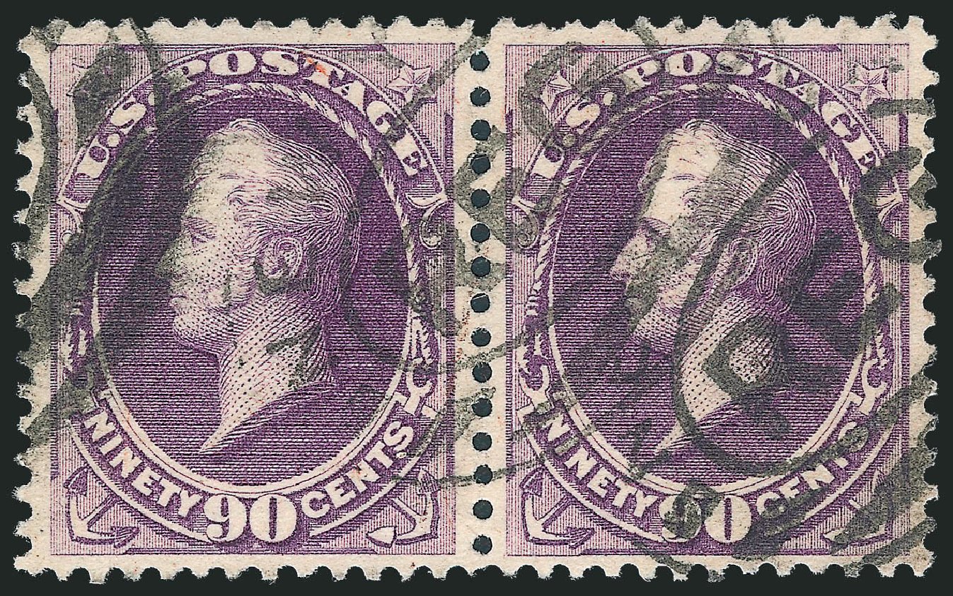 US Stamps Values Scott Catalogue #218 - 1883 90c Perry. Robert Siegel Auction Galleries, Oct 2011, Sale 1014, Lot 1449