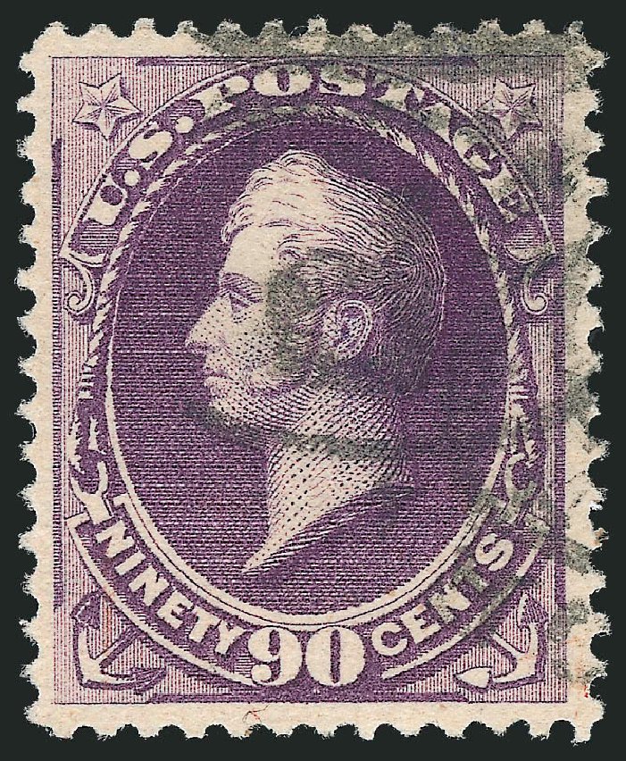 Price of US Stamps Scott Catalogue #218 - 1883 90c Perry. Robert Siegel Auction Galleries, Dec 2013, Sale 1062, Lot 409