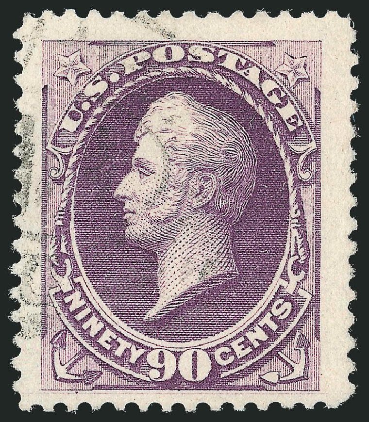 US Stamp Values Scott Catalog # 218 - 1883 90c Perry. Robert Siegel Auction Galleries, Nov 2014, Sale 1084, Lot 3489