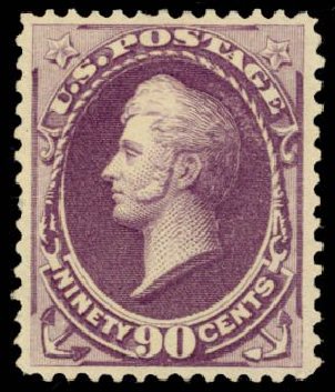 US Stamp Values Scott # 218: 1883 90c Perry. Daniel Kelleher Auctions, May 2014, Sale 653, Lot 2150