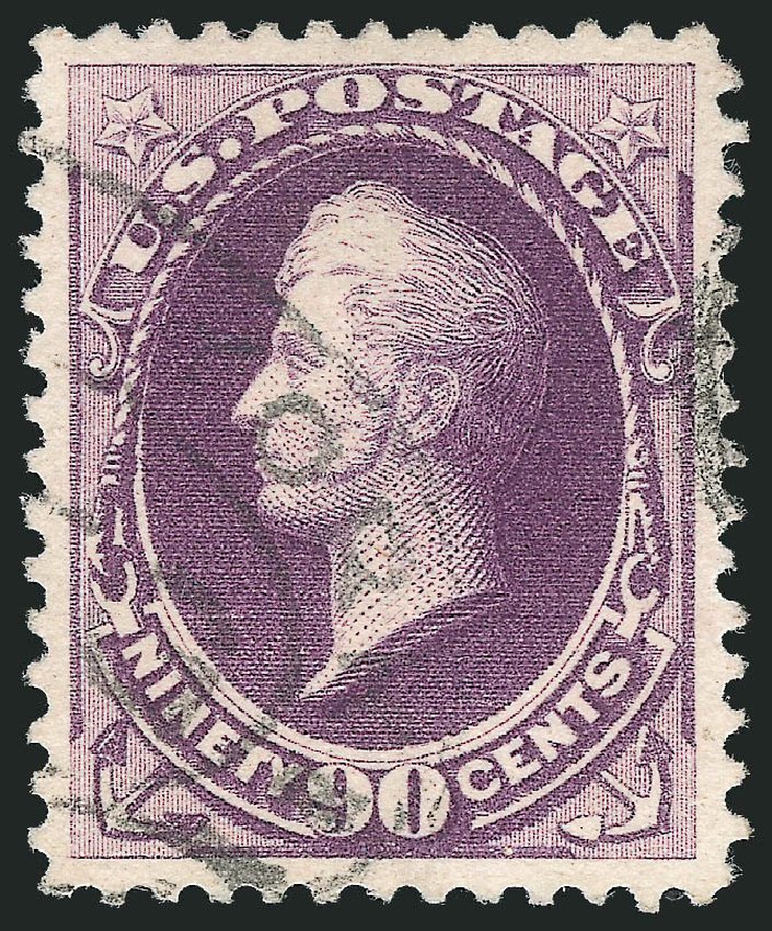 Price of US Stamps Scott Catalog #218 - 1883 90c Perry. Robert Siegel Auction Galleries, Oct 2012, Sale 1032, Lot 3320