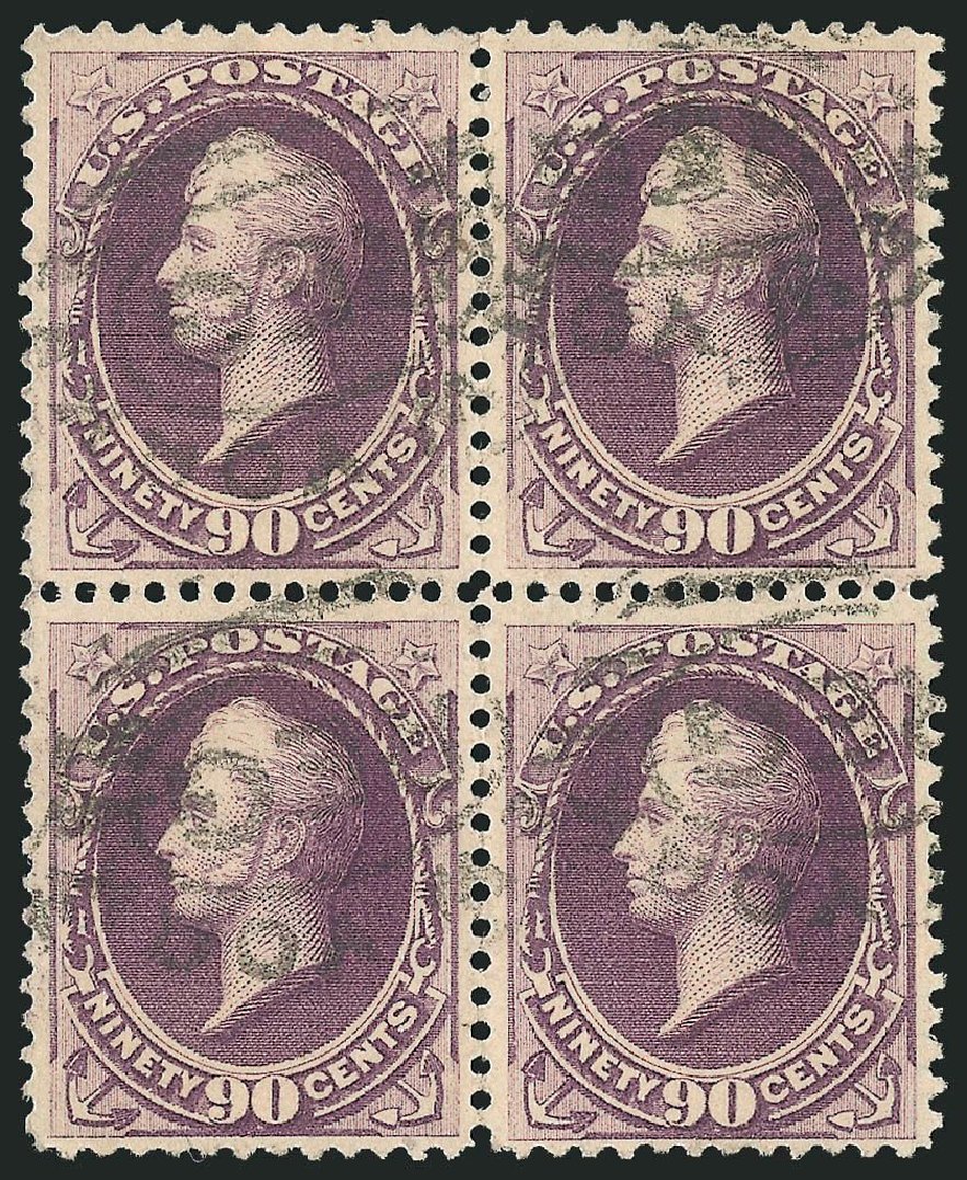 Price of US Stamp Scott #218 - 1883 90c Perry. Robert Siegel Auction Galleries, Nov 2014, Sale 1084, Lot 3490