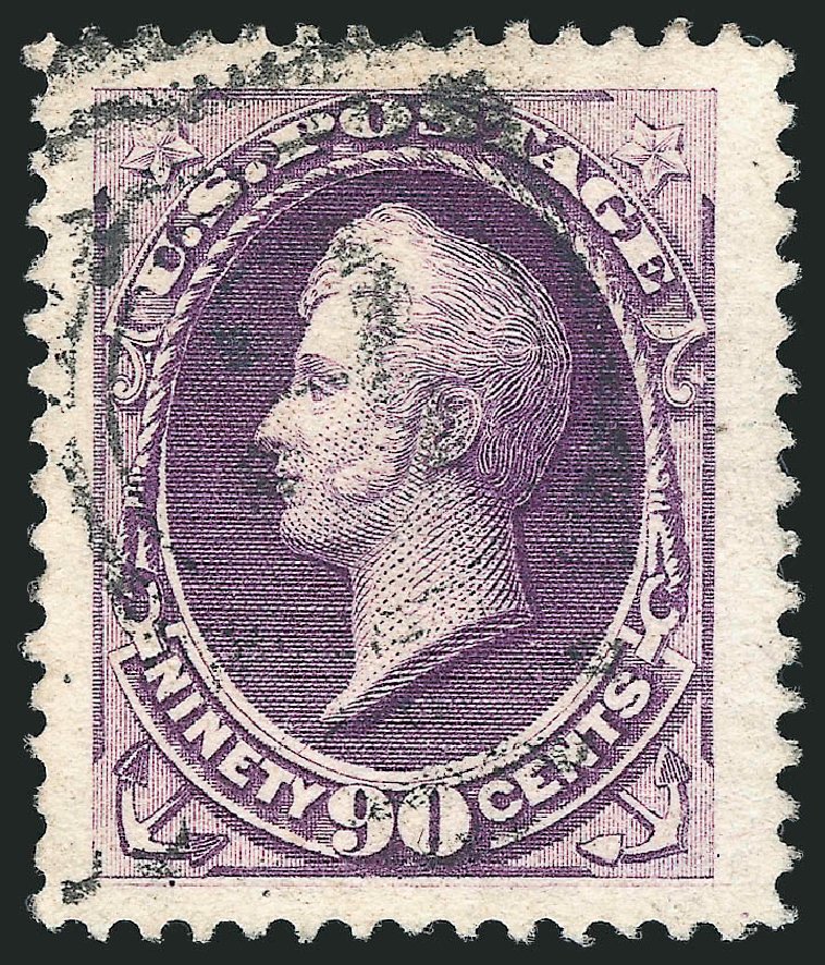Value of US Stamps Scott # 218: 90c 1883 Perry. Robert Siegel Auction Galleries, Apr 2015, Sale 1096, Lot 380