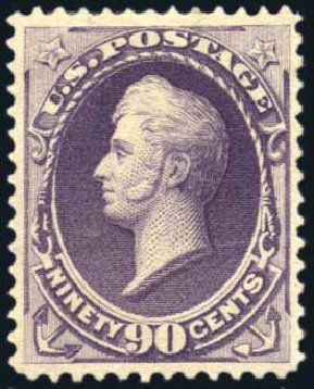Price of US Stamp Scott Catalogue # 218 - 1883 90c Perry. Harmer-Schau Auction Galleries, Aug 2011, Sale 90, Lot 1341
