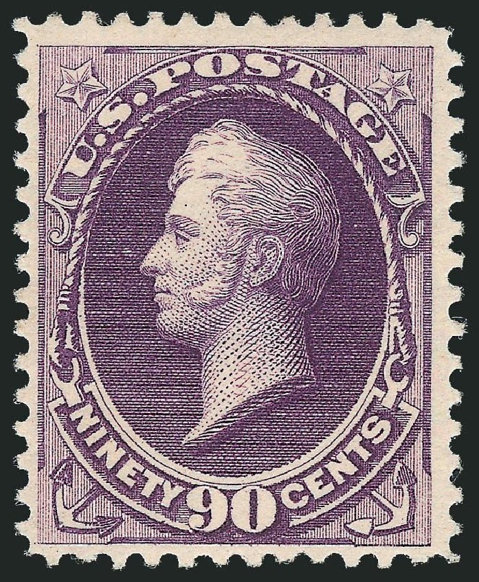US Stamps Values Scott Cat. 218: 1883 90c Perry. Robert Siegel Auction Galleries, Mar 2013, Sale 1040, Lot 1461