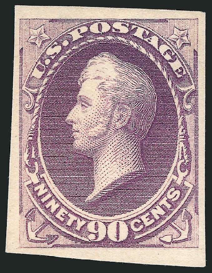 Value of US Stamps Scott Catalogue # 218 - 1883 90c Perry. Robert Siegel Auction Galleries, Apr 2015, Sale 1096, Lot 381