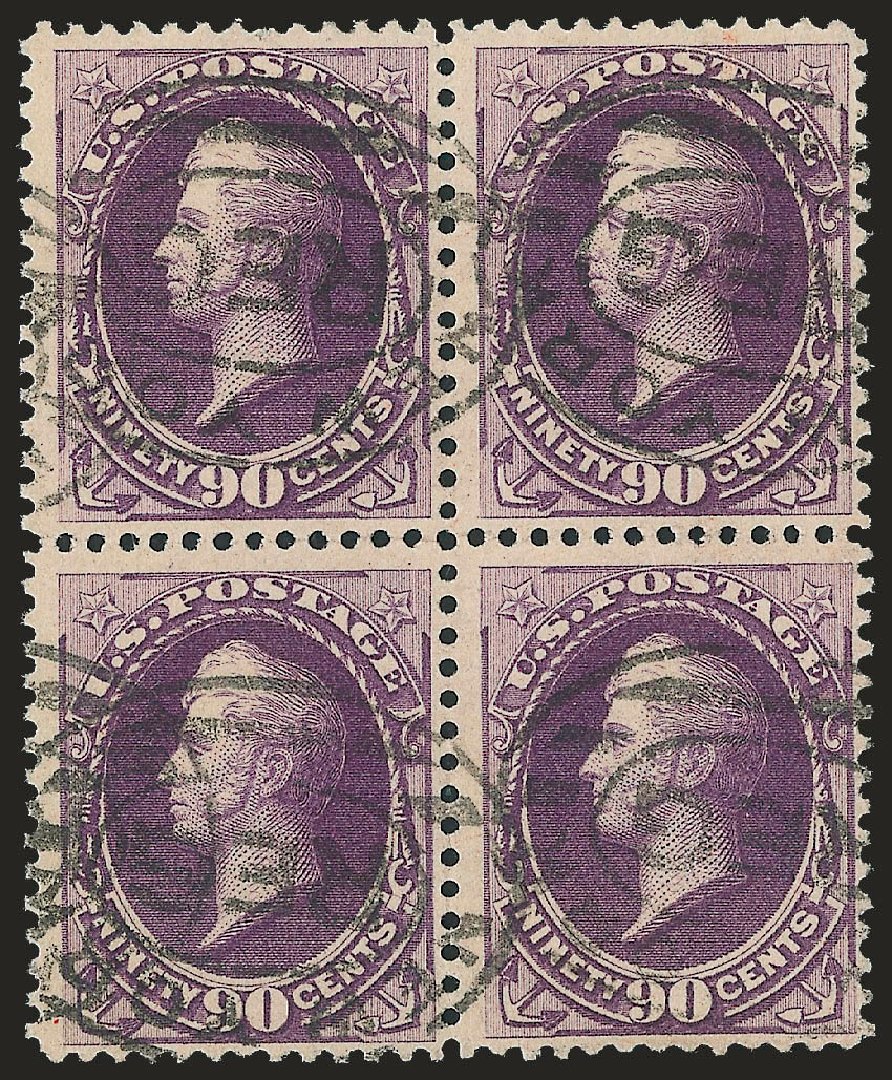 US Stamp Prices Scott Catalog #218 - 90c 1883 Perry. Robert Siegel Auction Galleries, Jun 2010, Sale 992, Lot 2271