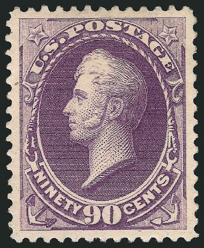 Costs of US Stamp Scott Cat. # 218: 90c 1883 Perry. Robert Siegel Auction Galleries, Sep 2014, Sale 1078, Lot 334
