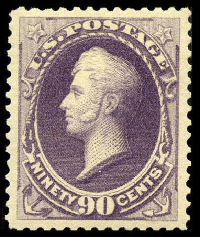 US Stamp Prices Scott Cat. #218 - 90c 1883 Perry. Matthew Bennett International, Feb 2012, Sale 340, Lot 295