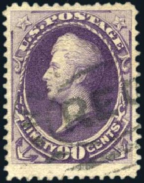 Prices of US Stamp Scott # 218 - 1883 90c Perry. Harmer-Schau Auction Galleries, Mar 2011, Sale 89, Lot 215