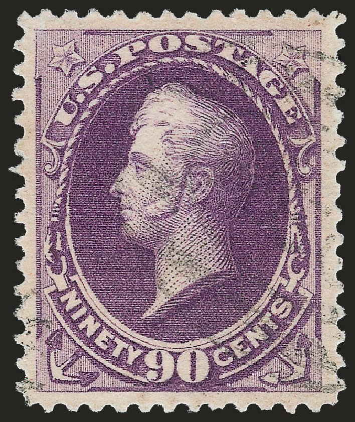 US Stamps Values Scott Catalogue #218: 1883 90c Perry. Robert Siegel Auction Galleries, Dec 2008, Sale 967, Lot 4325