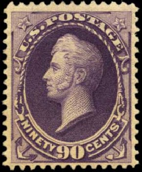 Prices of US Stamps Scott Cat. #218 - 1883 90c Perry. Harmer-Schau Auction Galleries, Feb 2012, Sale 92, Lot 982