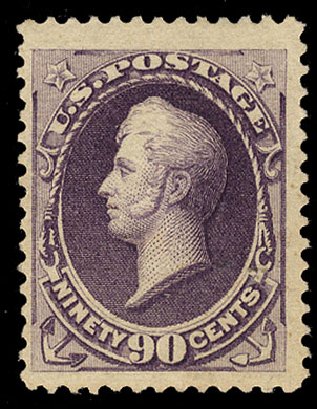 Costs of US Stamps Scott Cat. # 218: 90c 1883 Perry. Cherrystone Auctions, Nov 2009, Sale 200911, Lot 3083