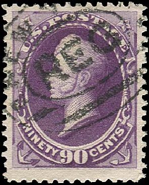 Price of US Stamp Scott # 218 - 1883 90c Perry. Regency-Superior, Jan 2015, Sale 109, Lot 863