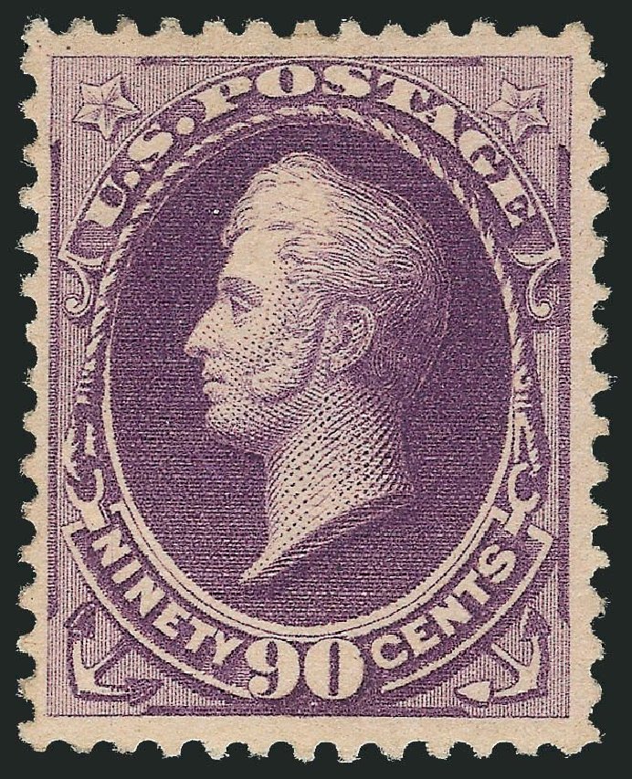 US Stamp Value Scott Catalog # 218: 90c 1883 Perry. Robert Siegel Auction Galleries, Nov 2013, Sale 1061, Lot 3643