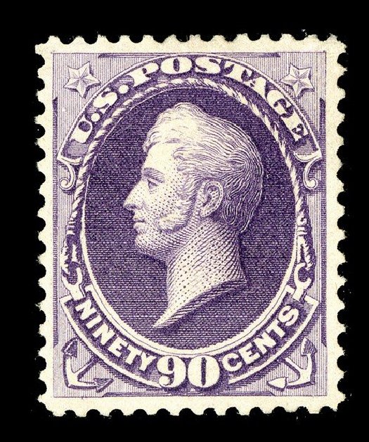 Cost of US Stamps Scott Cat. #218 - 1883 90c Perry. Spink Shreves Galleries, May 2014, Sale 148, Lot 193