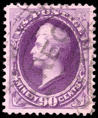 US Stamp Prices Scott Catalog # 218 - 90c 1883 Perry. Matthew Bennett International, Jun 2008, Sale 328, Lot 716