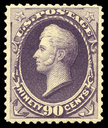 Cost of US Stamp Scott Cat. # 218: 1883 90c Perry. Matthew Bennett International, May 2014, Sale 350, Lot 326