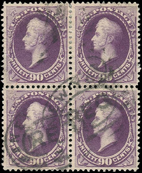 US Stamps Price Scott Catalog #218 - 1883 90c Perry. Regency-Superior, Nov 2014, Sale 108, Lot 406