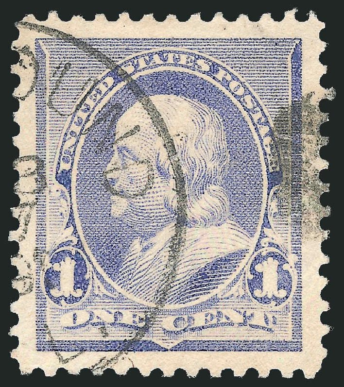 Values of US Stamps Scott Catalogue 219 - 1890 1c Franklin. Robert Siegel Auction Galleries, Sep 2012, Sale 1027, Lot 107