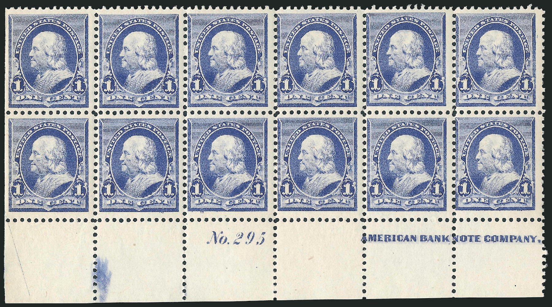 US Stamp Prices Scott Catalogue #219: 1c 1890 Franklin. Robert Siegel Auction Galleries, Oct 2011, Sale 1014, Lot 1450