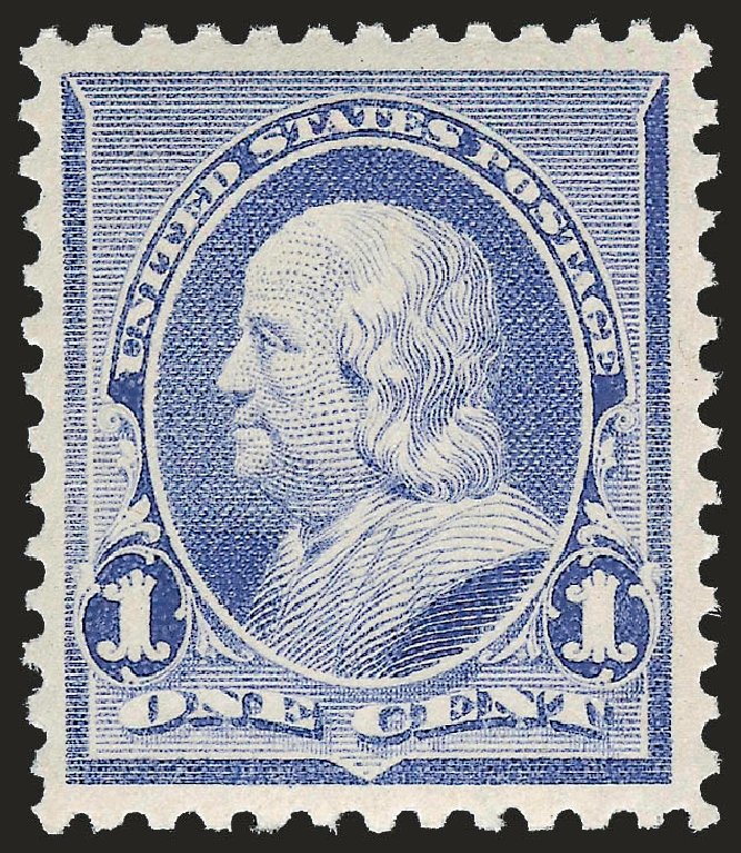 US Stamps Prices Scott Cat. 219: 1890 1c Franklin. Robert Siegel Auction Galleries, Jun 2009, Sale 975, Lot 1456