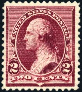US Stamp Price Scott Catalog 219D - 1890 2c Washington. Harmer-Schau Auction Galleries, Mar 2011, Sale 89, Lot 218