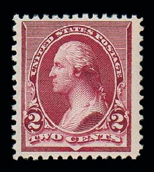 Costs of US Stamps Scott Catalog #219D: 1890 2c Washington. Matthew Bennett International, Dec 2007, Sale 324, Lot 1130