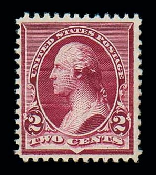 US Stamps Value Scott Catalog #219D - 1890 2c Washington. Matthew Bennett International, Dec 2007, Sale 325, Lot 1692