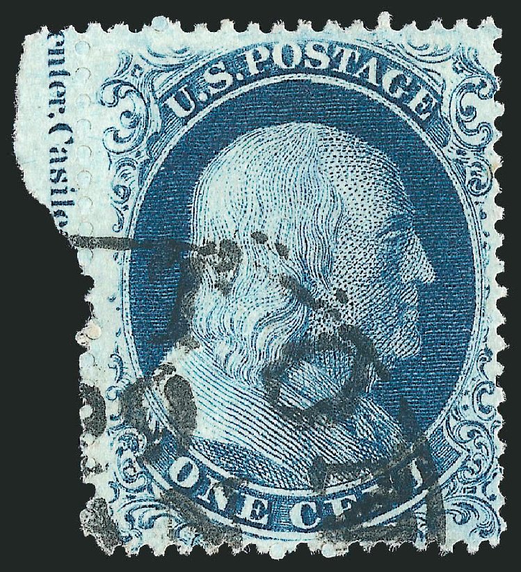 Costs of US Stamp Scott Catalog # 22: 1c 1857 Franklin. Robert Siegel Auction Galleries, Mar 2011, Sale 1006, Lot 1087