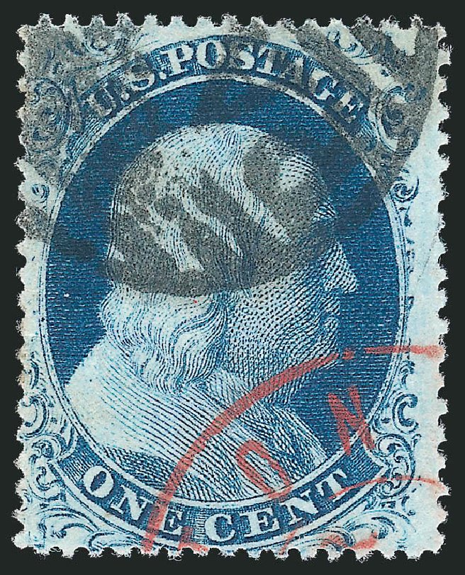 Value of US Stamps Scott Cat. # 22: 1857 1c Franklin. Robert Siegel Auction Galleries, Mar 2011, Sale 1006, Lot 1467