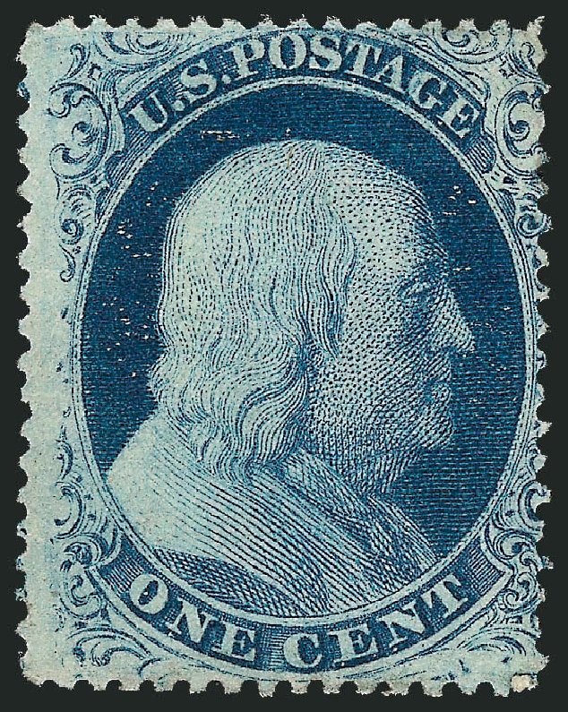 Values of US Stamps Scott 22: 1857 1c Franklin. Robert Siegel Auction Galleries, Sep 2008, Sale 962, Lot 2267