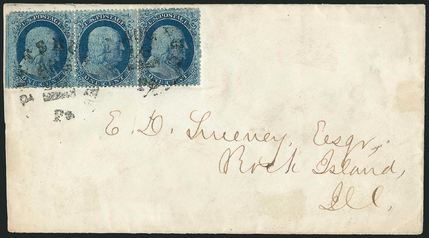 Values of US Stamps Scott Catalog #22 - 1857 1c Franklin. Robert Siegel Auction Galleries, Mar 2011, Sale 1006, Lot 1488