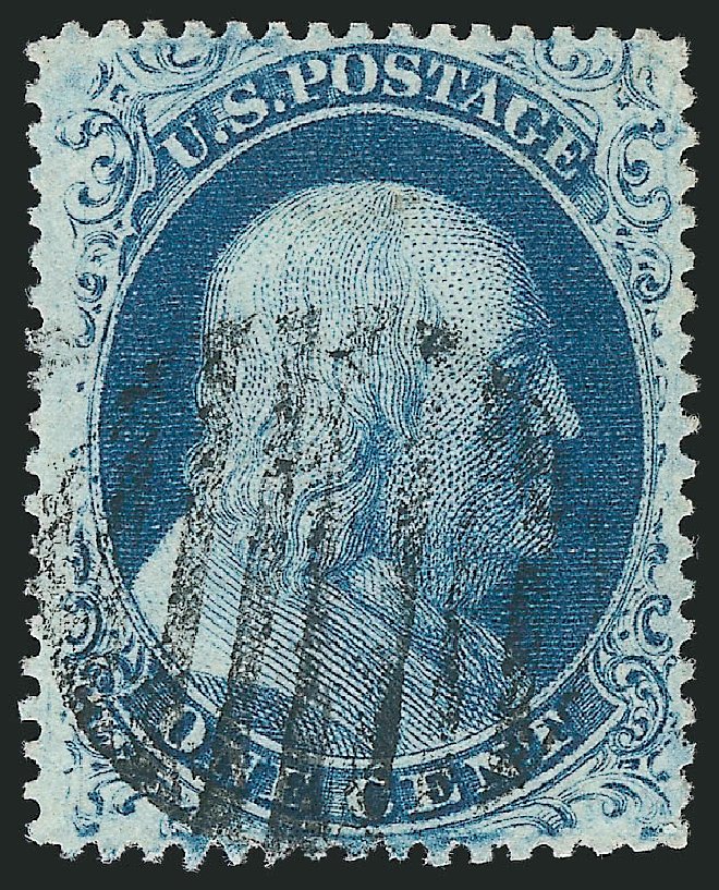Value of US Stamps Scott Catalog #22 - 1c 1857 Franklin. Robert Siegel Auction Galleries, Mar 2012, Sale 1019, Lot 368