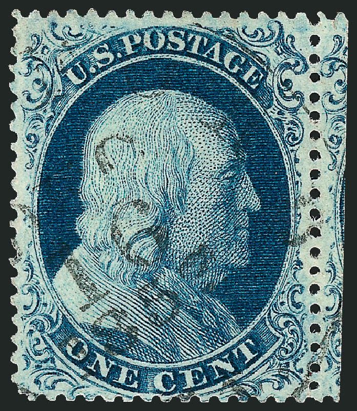 Costs of US Stamp Scott #22 - 1c 1857 Franklin. Robert Siegel Auction Galleries, Sep 2008, Sale 962, Lot 2268