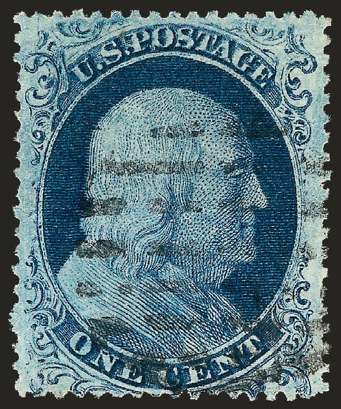 US Stamp Prices Scott Cat. #22 - 1857 1c Franklin. Robert Siegel Auction Galleries, Oct 2008, Sale 963, Lot 328