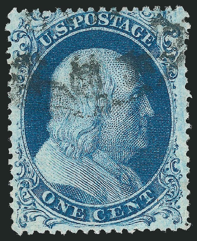 US Stamps Prices Scott # 22: 1857 1c Franklin. Robert Siegel Auction Galleries, Mar 2011, Sale 1006, Lot 1459