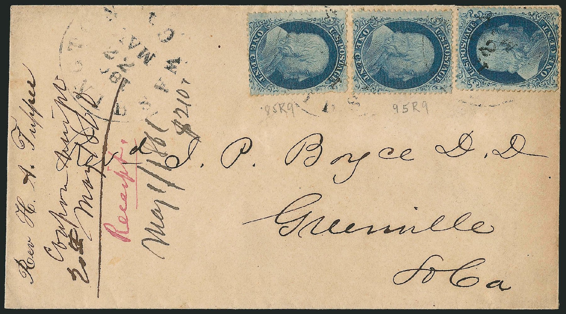 Prices of US Stamp Scott Cat. #22 - 1857 1c Franklin. Robert Siegel Auction Galleries, Mar 2011, Sale 1006, Lot 1489